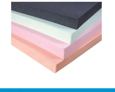 Láminas de espuma de diferentes colores y densidades
